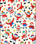 Festive Snowman Pattern Design Rug