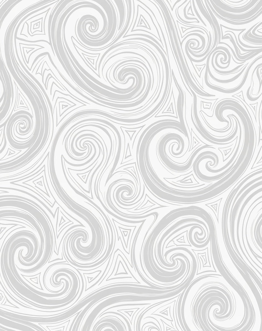 Abstract Swirls Triangles Pattern Rug