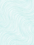 Aquamarine Flowing Lines Abstract Rug