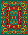 Bold Sunflowers Geo Pattern Rug