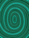 Teal Swirl Concentric Pattern Rug