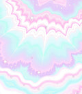 Pastel Swirls Starburst Pattern Rug