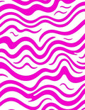 Bold Pink Stripe Abstract Waves Rug