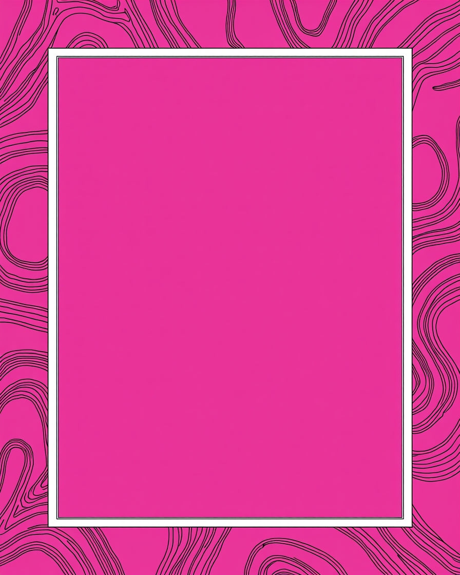 Bold Wavy Line Art Pattern Rug