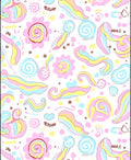 Scribble Swirl Pastel Abstract Rug