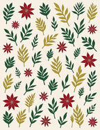 Foliage Blooms Patterned Comfort Rug