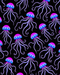 Electric Jellyfish Pattern Rug