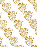 Amber Swirling Leaves Pattern Rug