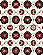 Bold Floral Patterned Contemporary Rug