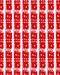 Bold Red Vertical Stripe Pattern Rug