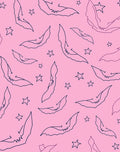 Playful Bat Star Line Art Rug
