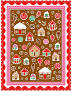 Whimsical Gingerbread Houses and Sweets Design Rug