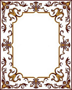 Ornate Flourish Scroll Pattern Rug