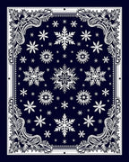 Snowflake Floral Decorative Pattern Rug