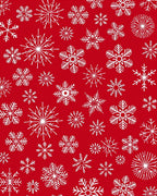 White Snowflake Festive Pattern Rug