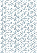 Interlocking Abstract Line Pattern Rug