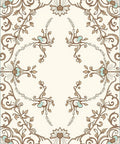 Vintage Floral Swirls Design Rug