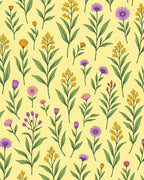 Delicate Floral Branch Pattern Design Rug