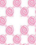 Pink Swirl Lollipop Pattern Rug