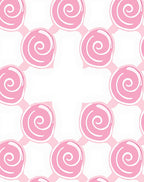 Pink Swirl Lollipop Pattern Rug