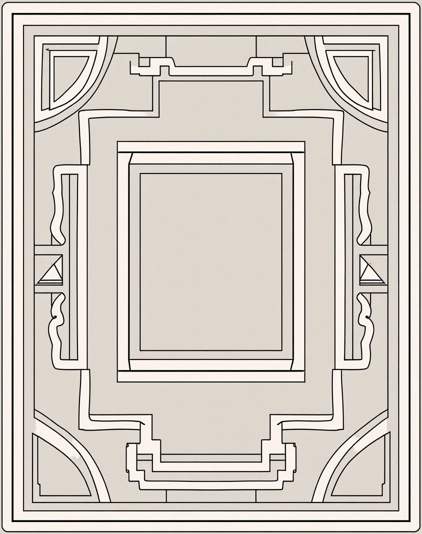 Abstract Geometric Symmetry Rug