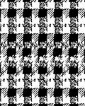 Bold Houndstooth Abstract Pattern Rug