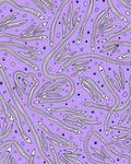 Abstract Swirls Dots Pattern Rug