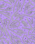 Abstract Swirls Dots Pattern Rug