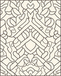 Abstract Organic Line Art Rug