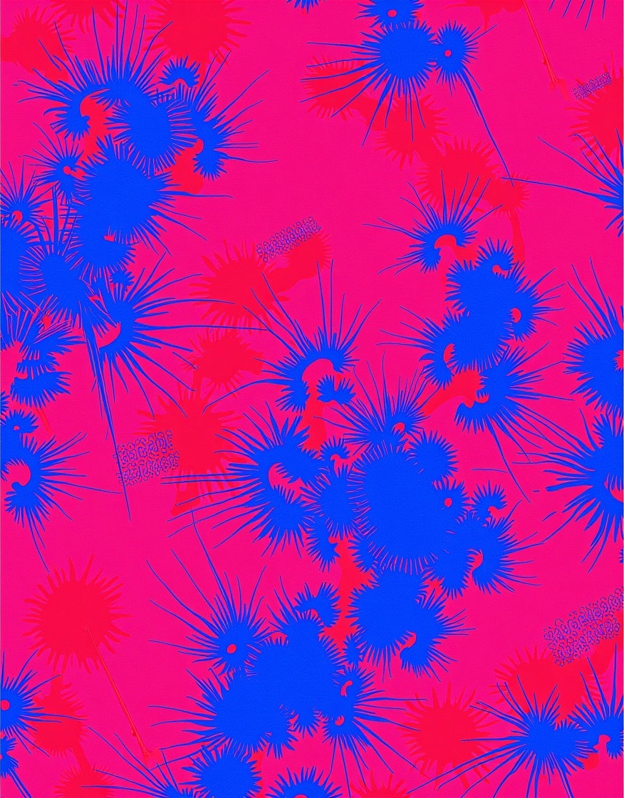Abstract Starburst Pattern Design Rug