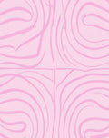 Pink Swirl Abstract Art Rug
