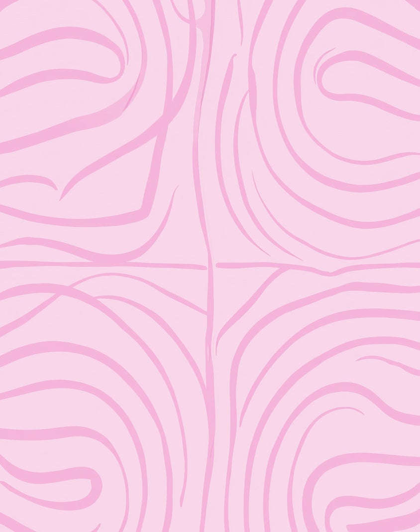 Pink Swirl Abstract Art Rug