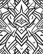 Bold Geometric Art Deco Pattern Rug