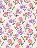 Blooming Floral Branches Pattern Rug