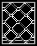 Art Deco Diamond Lattice Geometric Rug
