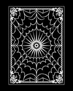 Intricate Spiderweb Mandala Design Rug