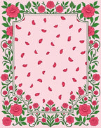 Floral Rose Petal Pattern Rug