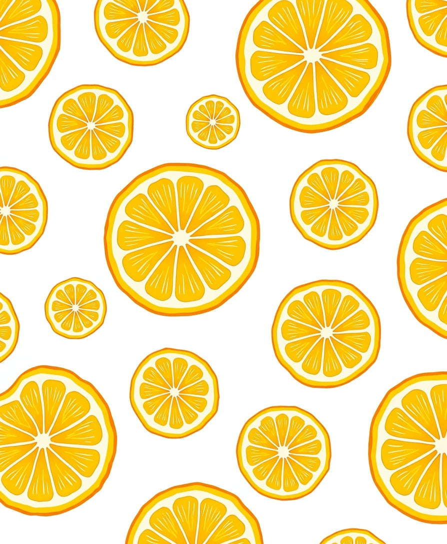 Fresh Orange Slice Patterned Rug
