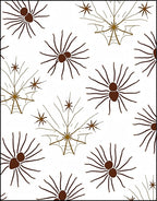 Halloween Spiderweb Brown Pattern Rug