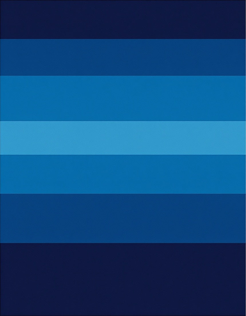 Gradient Blue Striped Modern Design Rug