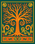 Vibrant Tree of Life Pattern Rug