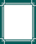 Classic Geometric Border Pattern Rug