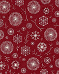 White Snowflake Sunburst Geometric Pattern Rug