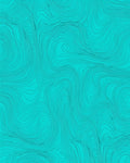 Teal Wavy Contour Line Art Rug