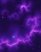 Purple Nebula Swirl Galactic Rug