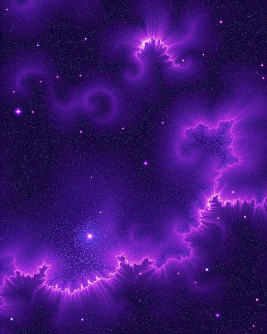 Purple Nebula Swirl Galactic Rug