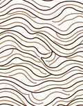 Abstract Wavy Stripe Pattern Rug