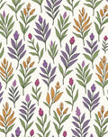Delicate Floral Leaf Pattern Rug