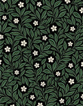 Dark Academia Floral Vine Pattern Rug