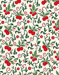 Cherry Vine Botanical Print Rug